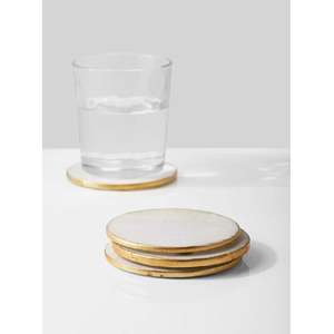 Customized new best designing <b>marble</b> <b>coaster</b> wholesale usage hotel room restaurant office new collection <b>coasters</b> made in India - Product Image 5