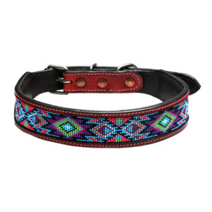 Collar de perro de cuero DD de primera calidad hecho a mano resistente ajustable con diseño de herramientas florales herramienta de entrenamiento de mascotas al por menor al por mayor - Product Image 1