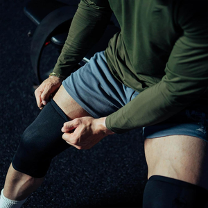 Genouillère de compression respirante anti-UV durable de taille personnalisée pour la musculation, la musculation, logo personnalisé, genouillères - Product Image 3