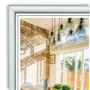 Cadre photo en plastique blanc 30,5 x 91,5 cm, support d'affichage pour photos - Product Image 1