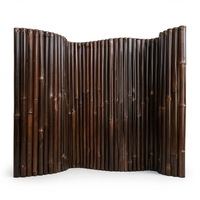 Clôtures en bambou noir Dekor Asia - Accessoires de clôture de jardin écologiques, imperméables, portails, faciles à assembler, tailles personnalisées, extérieur