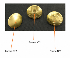 Punti Tattili Rotondi in Ottone con Superficie Striata, Indicatore Guida Senza Barriere per Non Vedenti, per Esterni - Product Image 1