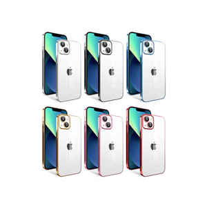 Funda de Silicona Compatible con iPhone 13 de Netzy, Marco Rojo con Protección para la Cámara - Product Image 2