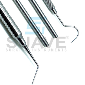 Material de acero inoxidable Cuidado bucal Tres kits Juego de sondas dentales Examen Conjunto personalizado por SUAVE INSTRUMENTOS SURGICAL - Product Image 6