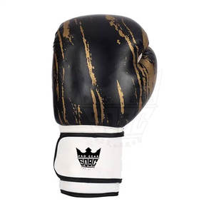 Gants de boxe MMA en cuir de haute qualité avec design personnalisé, évacuation de l'humidité et fermeture à scratch - Gants d'entraînement professionnels - Product Image 2