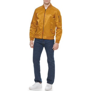 Vestes pour hommes, veste pour hommes, blouson aviateur en satin vintage personnalisé, vêtements de sport d'hiver décontractés avec fermeture à glissière, streetwear - Product Image 6