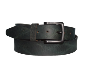 Cinturón de piel de vaca arrugada exclusivo de nivel superior con aleación para hebilla Perfil informal personalizable de proveedor mayorista - Product Image 3