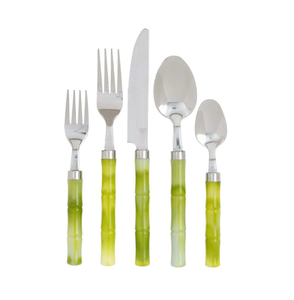 การออกแบบที่งดงามช้อนทองเหลืองบนโต๊ะอาหารชุดช้อนส้อมงานแต่งงานชุดช้อนมีดและส้อมชุดเครื่องครัวคุณภาพที่เหนือกว่า - Product Image 6