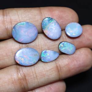 Ópalo Australiano Natural de 28 Quilates, Doble Cabujón, Multifuego, Alta Calidad, de 11x7mm a 16x13mm, Piedra para Joyería - Product Image 4