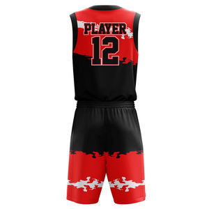Uniformes de baloncesto de entrenamiento para adultos transpirables de alta calidad, uniformes de baloncesto de Color sólido hechos a medida - Product Image 3