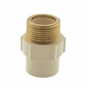 3/4 pouces haute pression couleur ivoire CPVC laiton MTA adaptateur fileté mâle étanche plomberie raccord paquet emballage fabriqué en Inde - Product Image 4