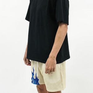 Shorts de basketball d'été pour hommes – Vente en gros, stock limité, taille élastique, maille respirante, séchage rapide, polyester écologique, motif uni - Product Image 4