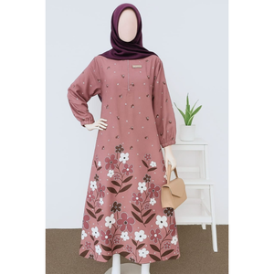 Abaya musulmane pour femmes en rayonne de qualité supérieure, robe traditionnelle indonésienne par Chrysanta - Product Image 3