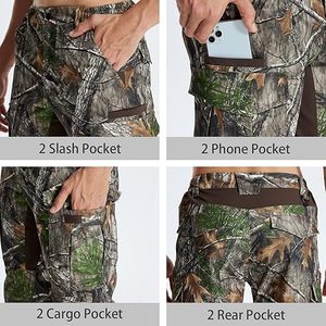 Pantalon de chasse unisexe décontracté de haute qualité, deux couleurs, 65% polyester, 35% coton, imperméable, coupe-vent, fermeture éclair et bouton sur le devant - Product Image 3