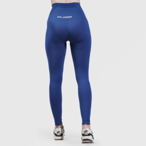 กางเกงเลกกิ้งไร้ตะเข็บ Stride Sports (สีน้ำเงิน) ไซส์พลัส XS-XXL ยกกระชับเอว ยืดหยุ่น ระบายอากาศได้ดี ผลิตจากไนลอน/สแปนเด็กซ์ สำหรับออกกำลังกาย ความยาวระดับข้อเท้า - Product Image 2