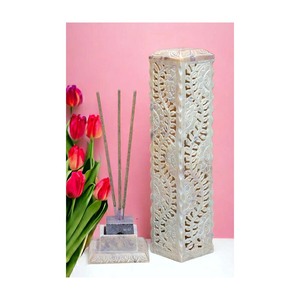Torre de velas y incienso de esteatita tallada a mano de calidad de lujo para decoración religiosa de hoteles y hogares - Product Image 4