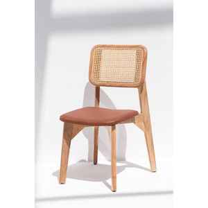 Chaise de salle à manger en bois de manguier Wanda - Product Image 1