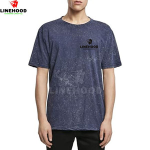 Vente en gros de t-shirts 100% coton pour hommes, poids léger, lavage à l'acide, fabriqués sur mesure avec options OEM disponibles - Product Image 3