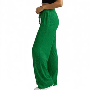 Premium Quality Loose Fit Women <b>Rhinestone</b> Trouser Hot Selling Product Cotton Made Women <b>Rhinestone</b> Sweatpants - Product Image 5