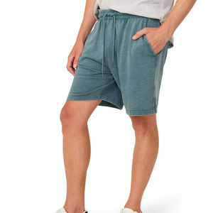 Short de survêtement en coton éponge français vintage de haute qualité, décontracté, pour hommes, maille solide délavée à l'acide, séchage rapide, OEM - Product Image 3
