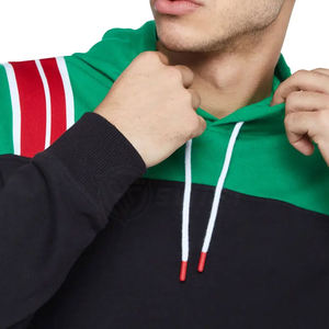 Sweatshirts à capuche 100% coton pour hommes Style Unique Respirant Polaire Solide Motif Hiver Conception de Poche Sweatshirts Chauds - Product Image 5