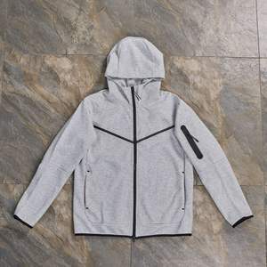 Áo hoodie nam chất liệu cotton dày dặn, in logo tùy chỉnh, chất lượng cao, kiểu dáng thể thao, khóa kéo toàn thân, bán buôn năm <span class=keywords><strong>2025</strong></span> - Product Image 4
