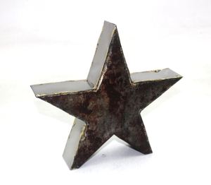 Étoile décorative de Noël en fer/acier couleur Bronze pour la décoration de Noël Design moderne de table personnalisé en vrac - Product Image 1