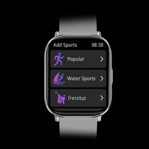 Montre connectée KR avec écran TFT de 2,01 pouces, étanche IP67, écran tactile, tracker d'activité physique, unisexe - Product Image 2