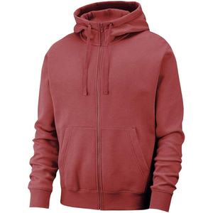 Sudadera con capucha de ajuste regular de estilo de vida mezclado de algodón básico de diseño personalizado de otoño para hombre sudadera con cremallera de peso pesado al por mayor OEM - Product Image 1