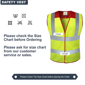 100% poliéster ANSI Clase 1 chaleco de seguridad reflectante impermeable para trabajadores de la construcción con logotipo personalizado - Product Image 5