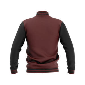 Vestes de baseball universitaires américaines grande taille pour hommes, logo personnalisé, lettres simples, vente en gros, vestes universitaires vierges, vestes universitaires enduites - Product Image 5