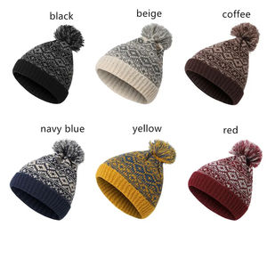 Gorro de punto personalizado acrílico Slouchy Ski Beanie, gorros con logotipo de etiqueta tejida privada, gorro de invierno con calavera de pescador gris - Product Image 5