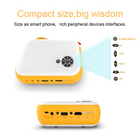 Nouveau projecteur LED intelligent portable mini Android 150 lumens 1080P 2024 pour films en plein air, projecteur HD sans fil