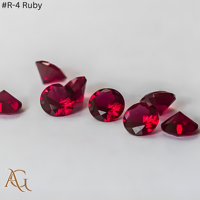 Matière première brute de pierres précieuses cultivées en laboratoire pour la lapidature # R 4 Rubis synthétique simulé Nanosital Nano