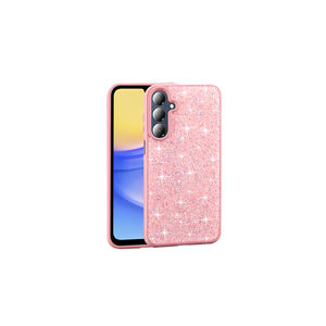 Funda de Teléfono de Lujo con Diamantes de Imitación y Purpurina Rosa Estilo Ins para Samsung Galaxy A16, Material de PC, Cubierta Trasera Protectora, Venta al por Menor - Product Image 1