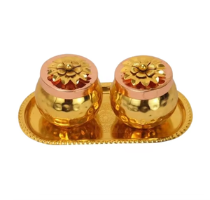 Silver Finished Metal Designer Spice Container Elegant Traditional Style for Storing Masala Dry Fruits Snacks and Table Decor - Product Image 2