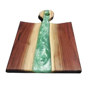 Decorative Breakfast Serving Board <b>Wood</b> and Epoxy Resin Cutting Board Hot Selling Chopping Board Dinnerware - Product Image 2