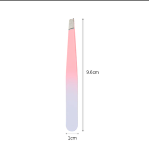 Pinzas de cejas de acero inoxidable inclinadas profesionales con herramienta de manicura de Punta puntiaguda de Pakistán - Product Image 3