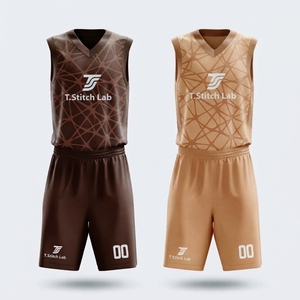 Nouvelle Arrivée Maillot de Basketball Réversible Personnalisé avec Logo pour Hommes, Coupe Automatisée, Sans Manches, Anti-Transpiration, 100% Polyester - Product Image 6
