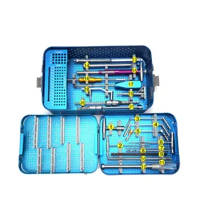 Impianto ortopedico DHS DCS traumatologia piastra strumenti Set in acciaio inox per la chirurgia di Facture DHS & DCS piastra strumento Set