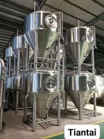 Cuves de fermentation de bière empilées de 600 L avec chemise de refroidissement
