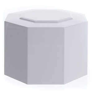 High Quality White Octagon Lacquer Cremation Urn <b>Box</b> Glossy Modern Funeral Urn for Ashes with Elegant Design - Product Image 2