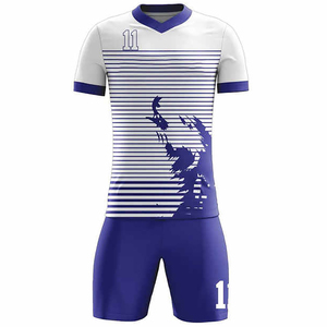 Uniforme de fútbol para hombre, ligero, 150 GSM, tela, 100%, poliéster, camiseta de fútbol, Impresión de logotipo gratis, servicios OEM para clubes - Product Image 5