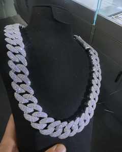 Or blanc 14 carats VVS1 Moissanite Diamond Princess Cut dans le style hip-hop comprend de l'argent sterling 925 et un testeur de diamant Pass - Product Image 3