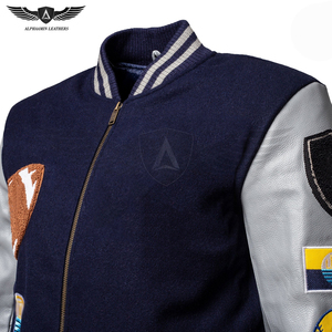 Diseño personalizado de moda ligero Lettermen chaqueta de invierno OEM al por mayor tasa Chenille bordado Letterman chaquetas para adultos - Product Image 5