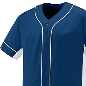 Camiseta de Béisbol Personalizada de Alta Calidad, Talla Grande, Transpirable, Ligera, Antibacteriana, de Secado Rápido, con Cuello en V, Impresión por Sublimación - Product Image 5