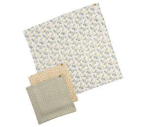 100% Organic Cotton 2-Layer CartoonClick Collapseon <b>Blanket</b> Set Super Soft Breathable <b>Baby</b> Swaddle Wrap Receiving <b>Newborn</b> - Product Image 1