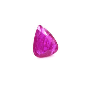 Natural Mozambique Untreated Ruby Pear 2cts Loose Gemstone Citrine <b>Material</b> with Pink <b>Red</b> and Yellow Colors - Product Image 4