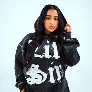 Vente en gros Sweats à capuche unisexe 300 GSM Sweatshirts lourds Fourniture directe d'usine Impression de logo personnalisé Vêtements de qualité supérieure - Product Image 1