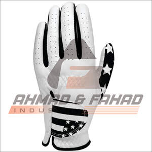 Gants de golf en cuir véritable avec logo personnalisé de grande qualité avec poignées respirantes Protection UV Prix d'usine sur l'équipement de sport - Product Image 3
